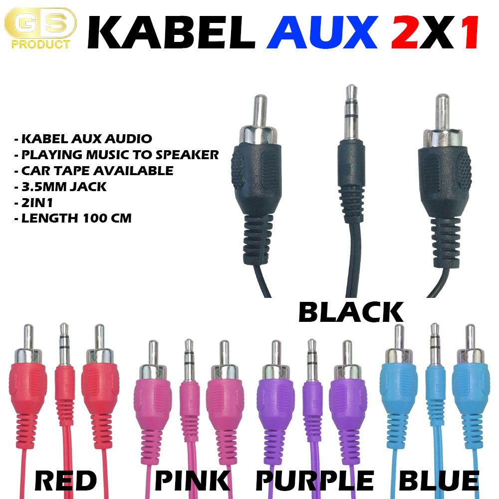 KABEL AUDIO 2 IN 1 PACK PLASTIK